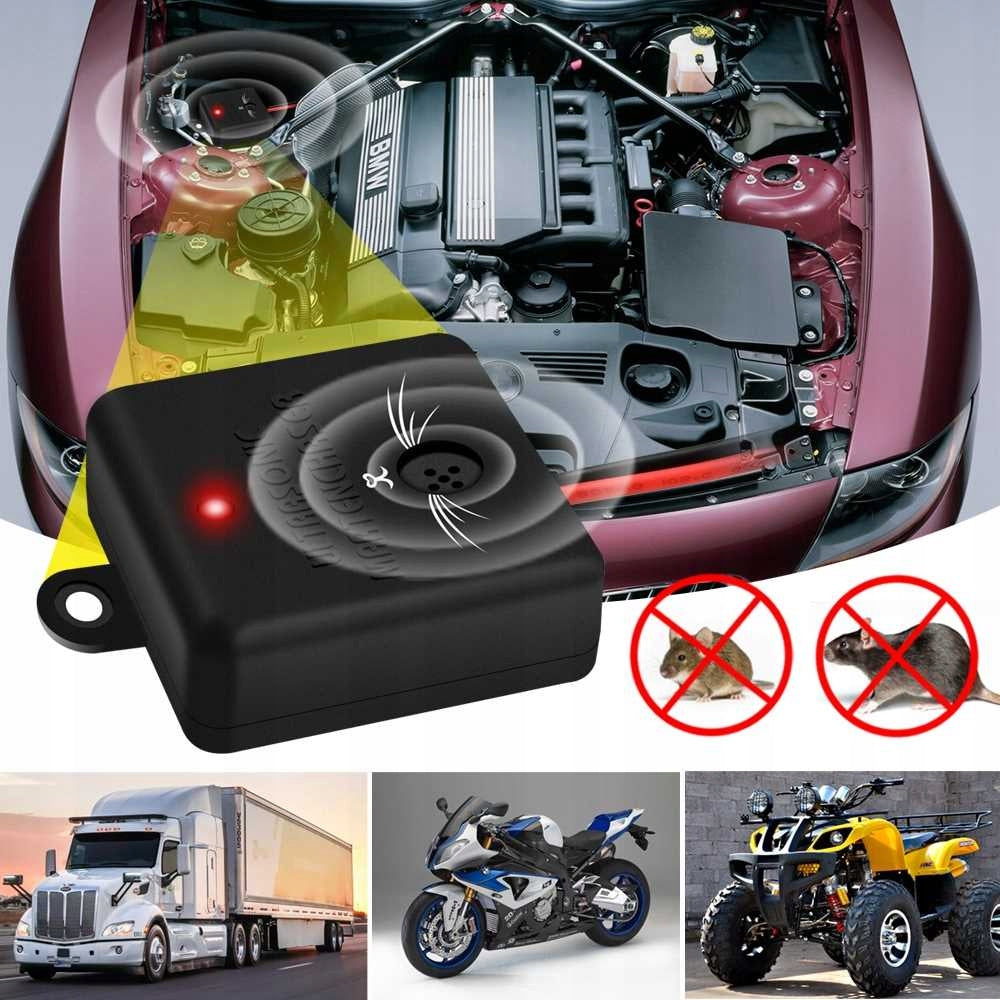 CAR REPELLENT ULTRASONIC RODENTS RATS MARTENS MICE 2in1 Product weight with unit packaging 0.2 kg