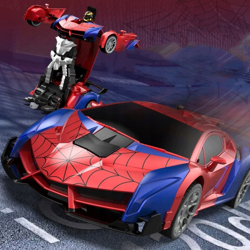 CAR ROBOT SPIDER REMOTE CONTROLLED R/C 2IN1 LIGHT SOUND Packaging status original
