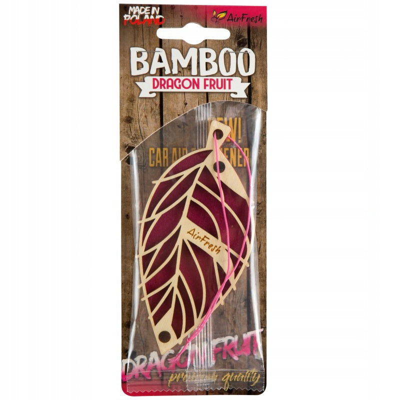 CAR SCENT WOODEN BAMBOO PENDANT – Dragon Fruit Kind fragrance hangers