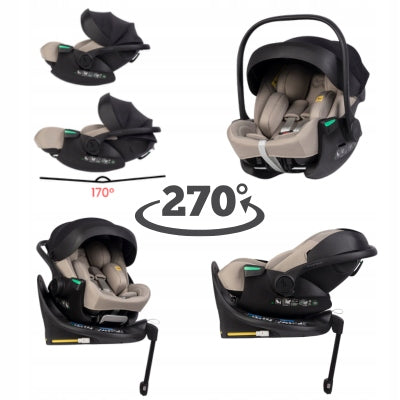 CAR SEAT FOLDING BASE ISOFIX XTD PRO TAUPE 0-13 KG PREMIERE
