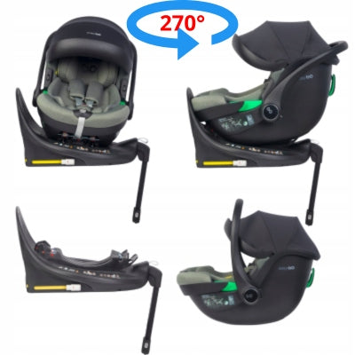 CAR SEAT ISOFIX SWIVEL BUZ PRO GREENER WITH BASE FROM 40 TO 87 CM