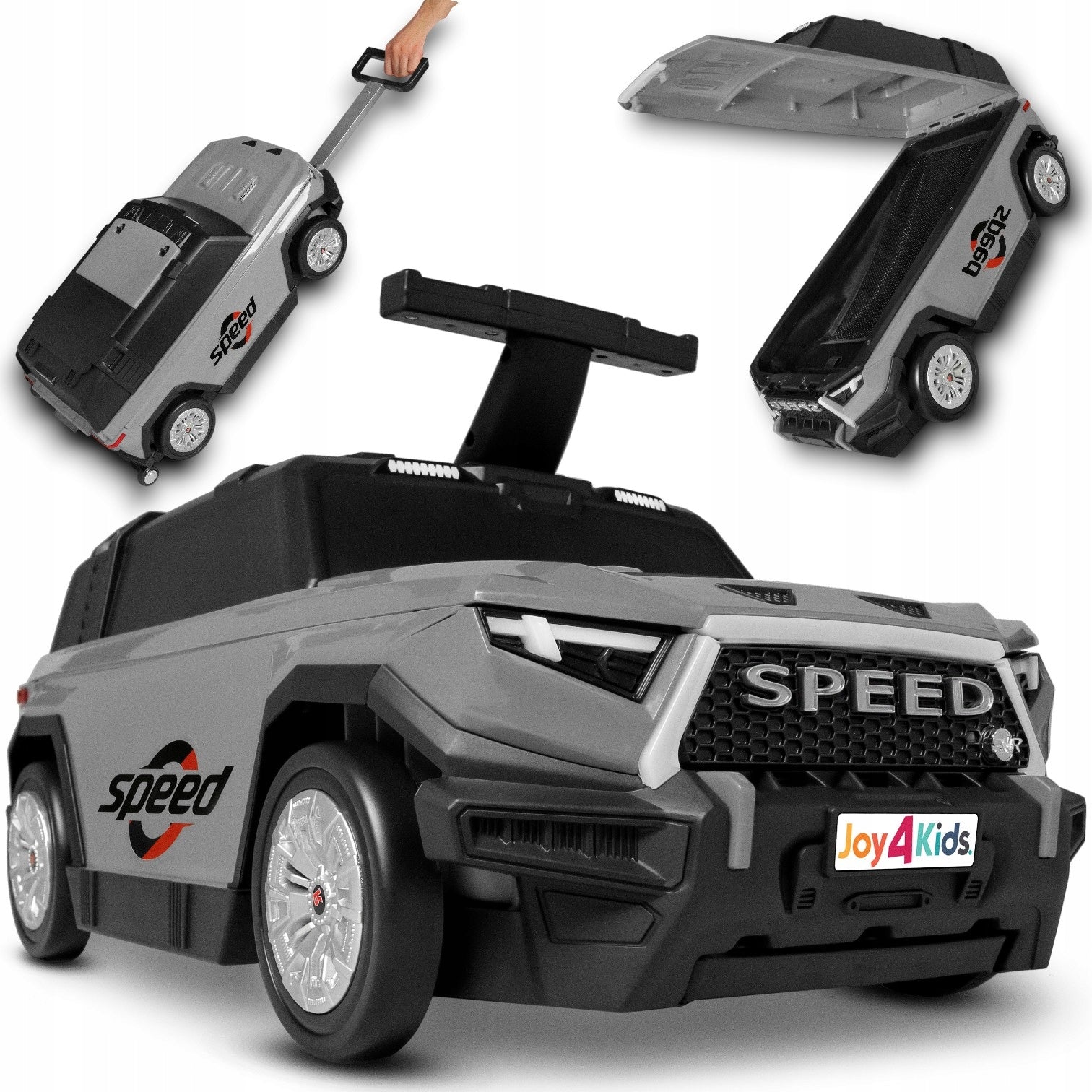 CAR SUITCASE 3IN1 RIDER PUSHER JOY4KIDS CAR FOR CHILDREN