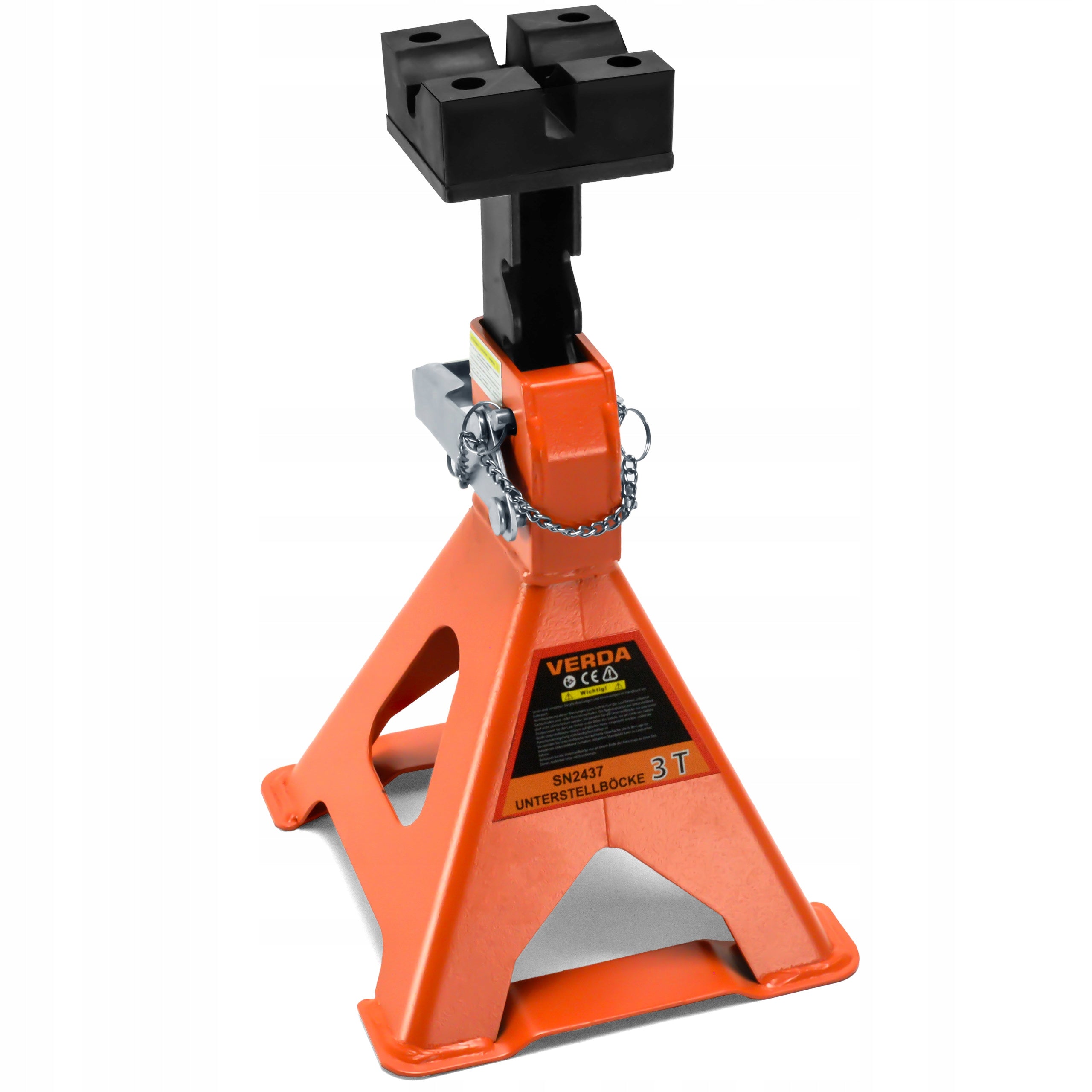 CAR SUPPORTS 2pcs 3 Tons Workshop 3T with Lock LARGE RUBBER Brand Verda
