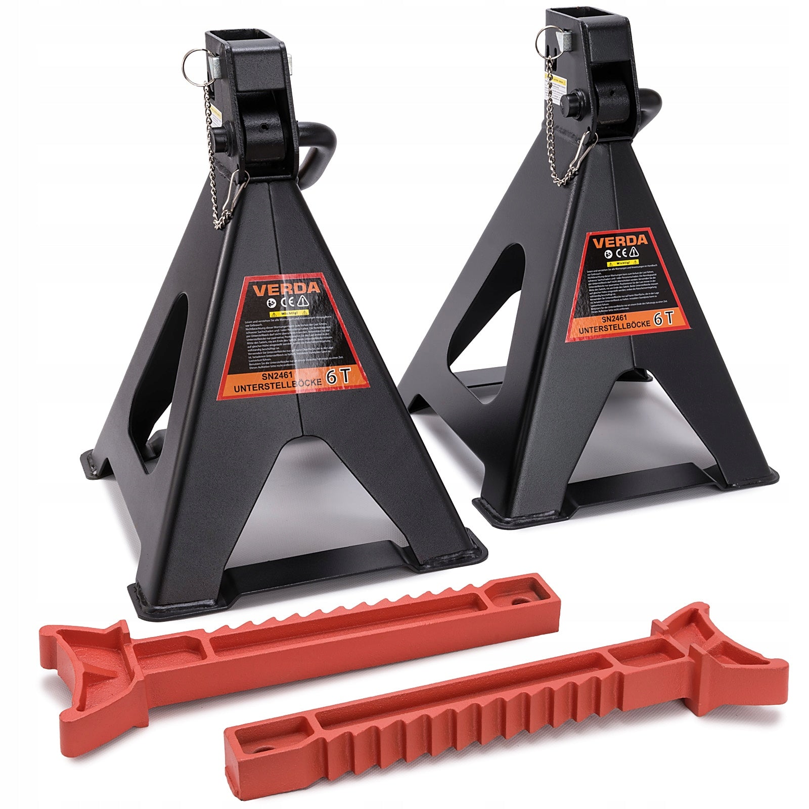 CAR SUPPORTS WITH PIN LOCK 6T 2PCS WORKSHOP SUPPORTS Product weight with unit packaging 11 kg
