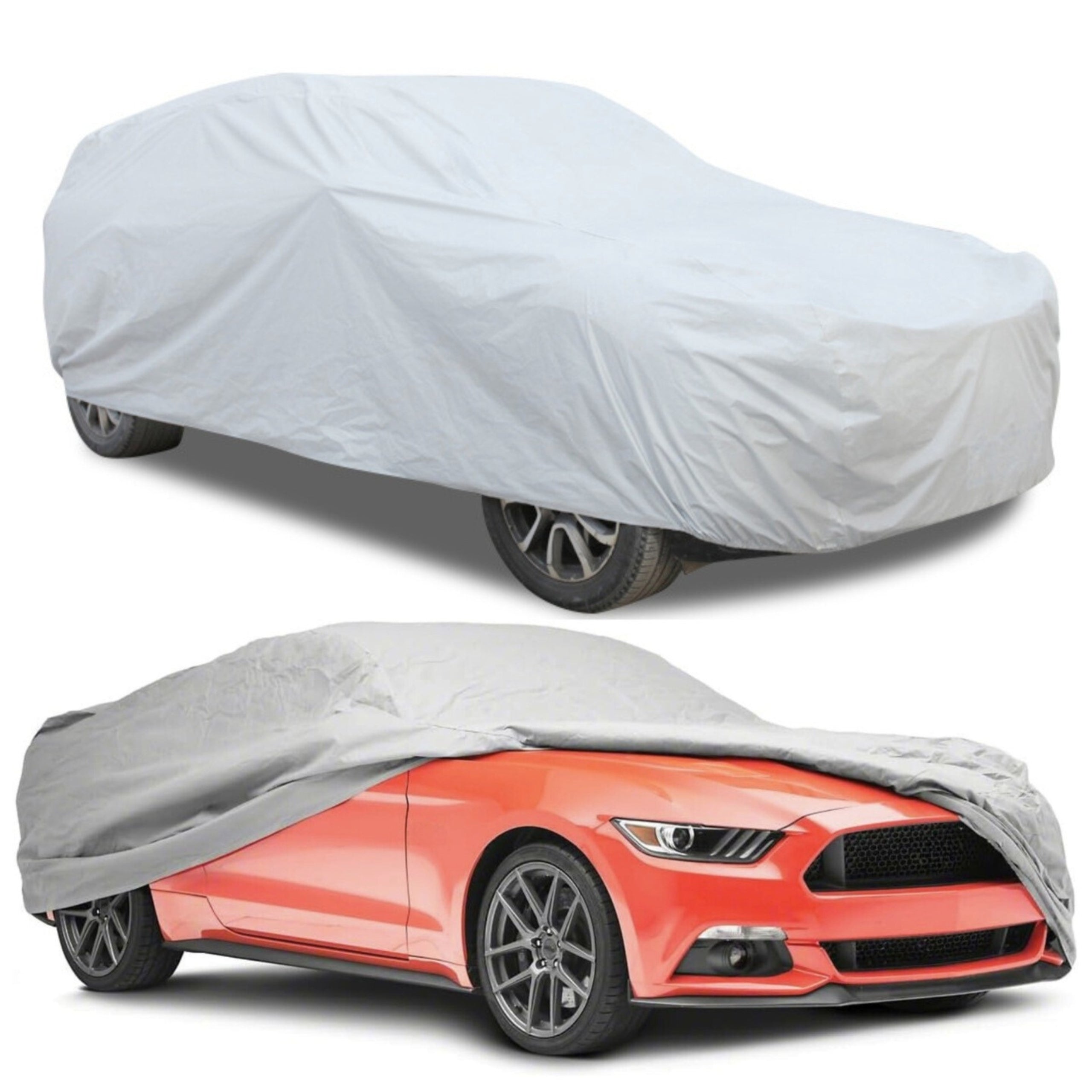 CAR TARPAULIN COVER SOLID LARGE WATERPROOF YEAR-ROUND XL