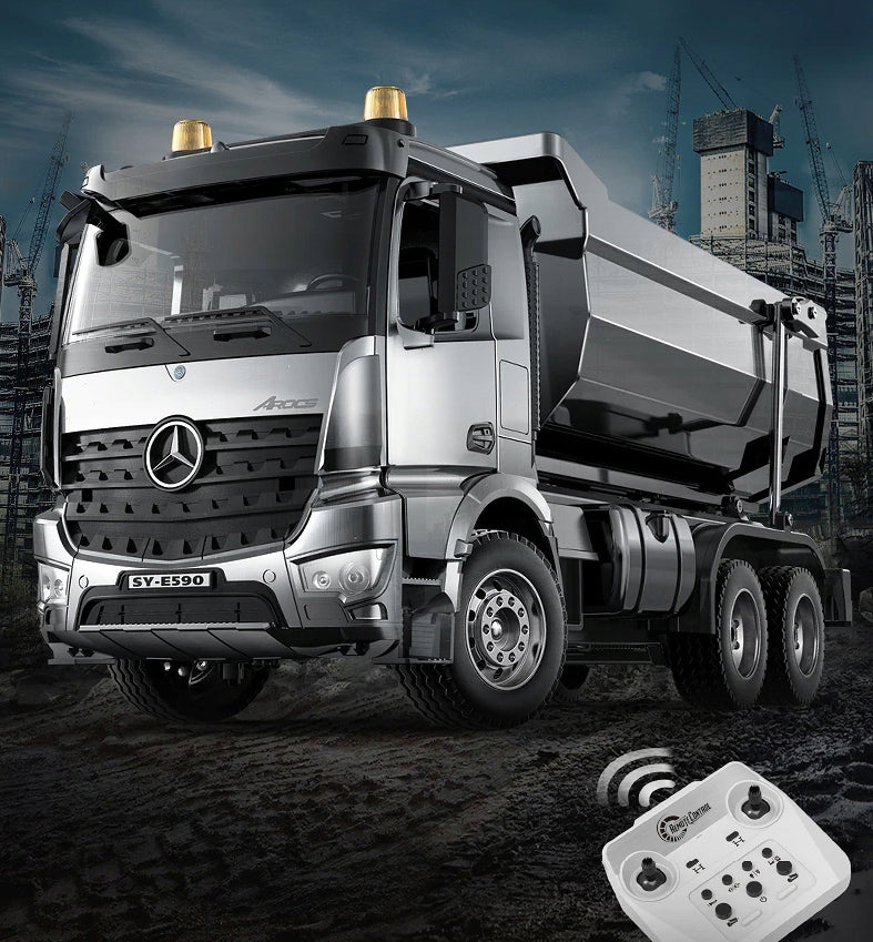CAR TIPPER REMOTE CONTROLLED RC TRUCK MERCEDES AROCS METAL EAN (GTIN) 5905280661222