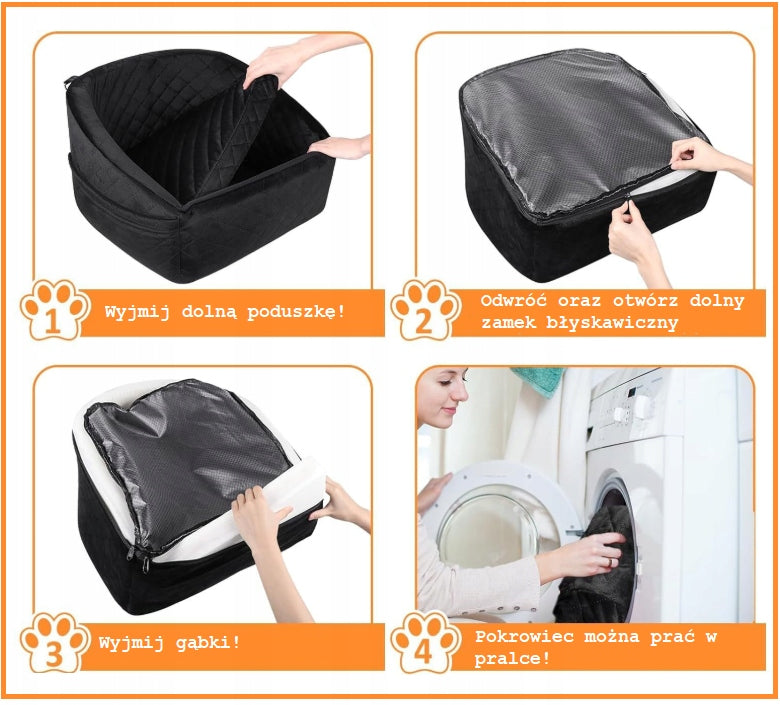 CAR TRANSPORTER SEAT FOR SMALL DOGS 31x52x53cm GREY Manufacturer code 639661