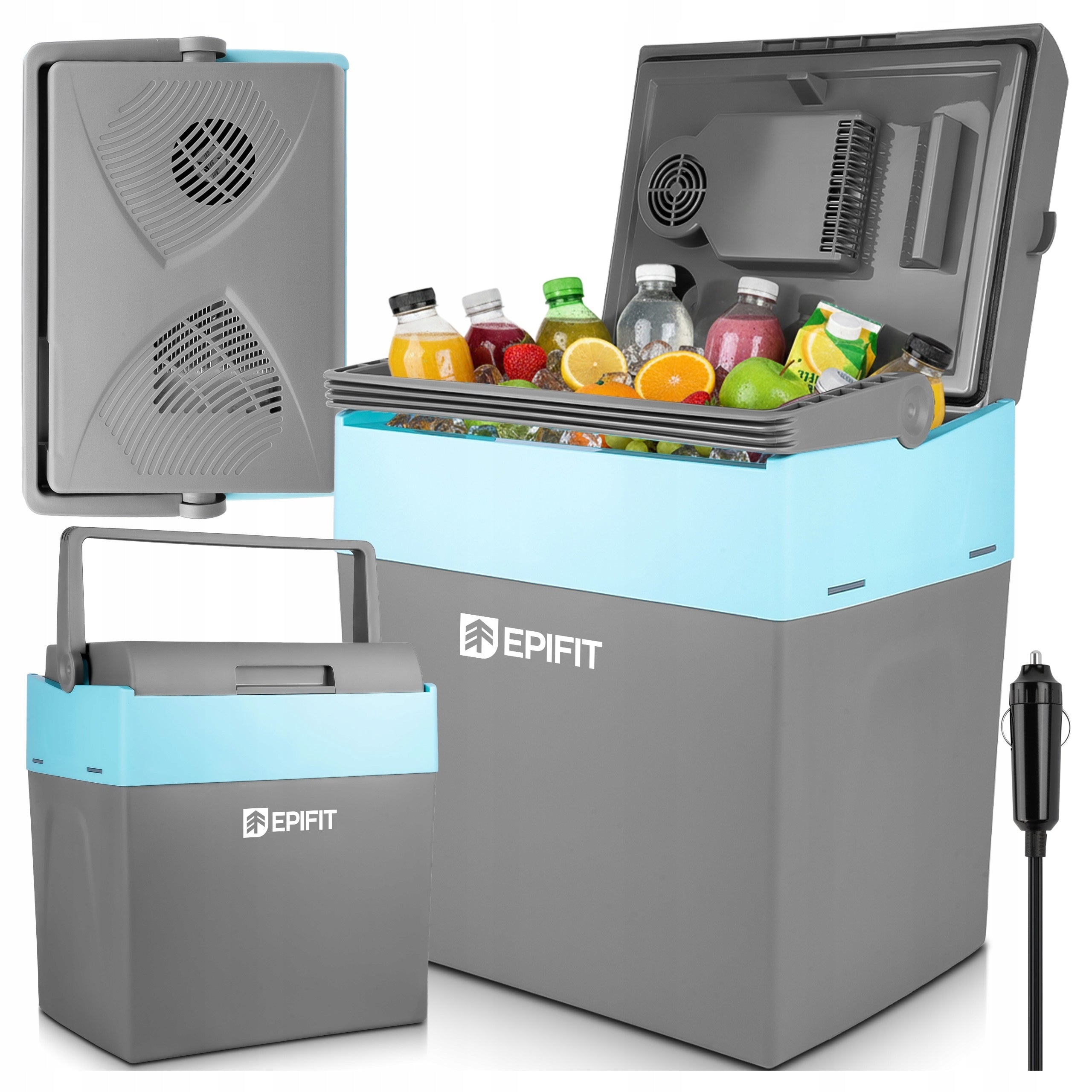 CAR TRAVEL REFRIGERATOR 30L PORTABLE COOLING HEATING 12V/230V