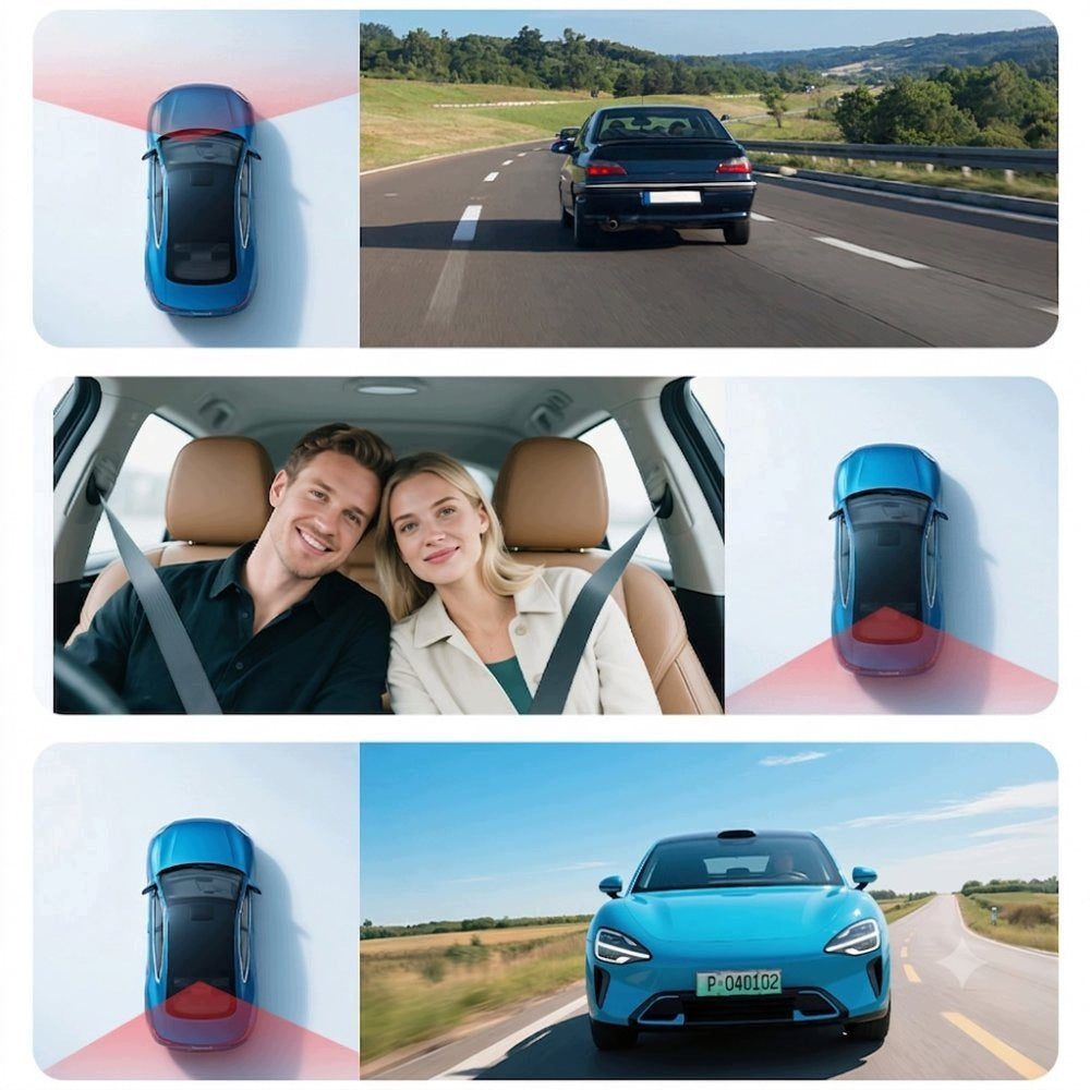 CAR VIDEO RECORDER CAMERA FOR CAR FRONT REAR INTERIOR 360° HD Packaging status original