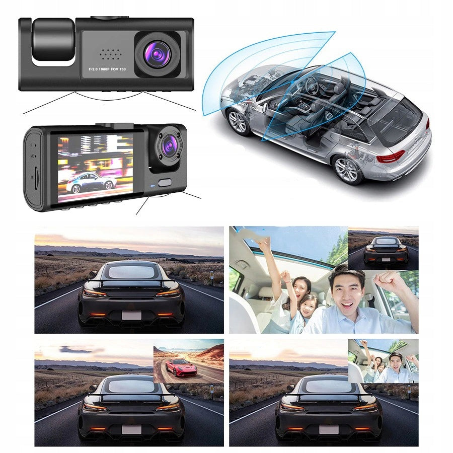 CAR VIDEO RECORDER FRONT REAR CAR CAMERA Touch Menu PL Brand no brand