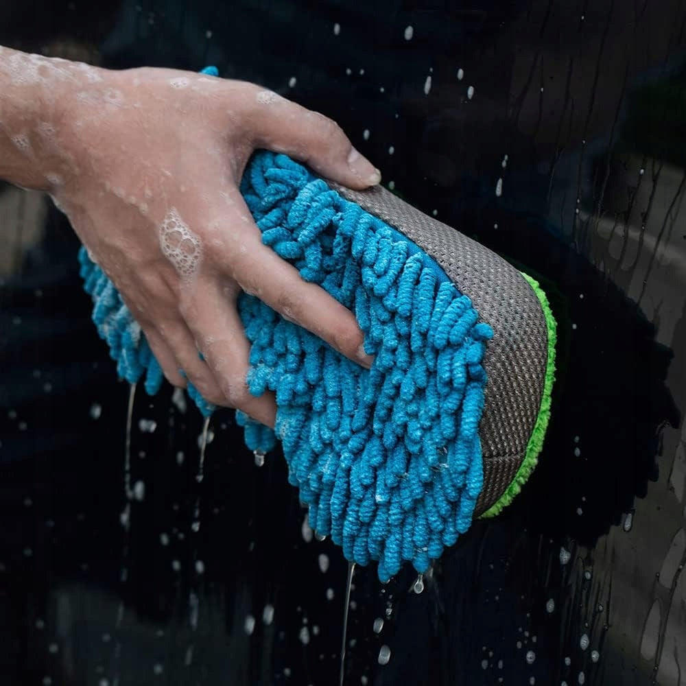 CAR WASH SPONGE LARGE XL SOFT MICROFIBER DOUBLE-SIDED Manufacturer code Gąbka z mikrofibry do mycia samochodu 035703
