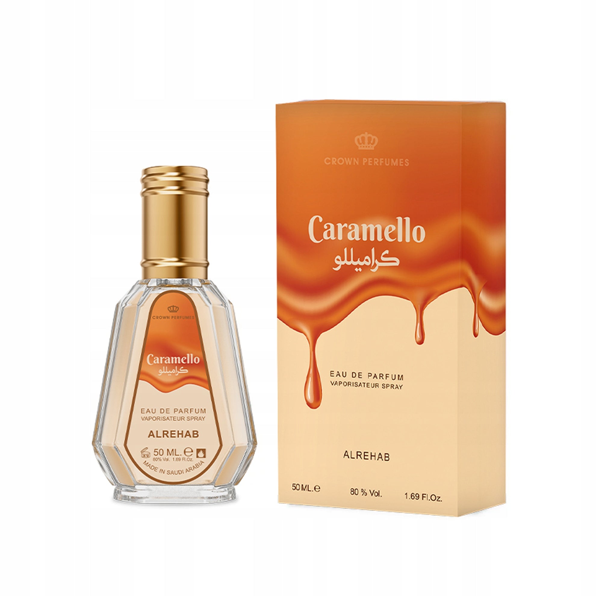 CARAMELLO PERFUME ARABIC SWEET CARAMEL POWDER NUT 50 ml AL REHAB Packaging status original