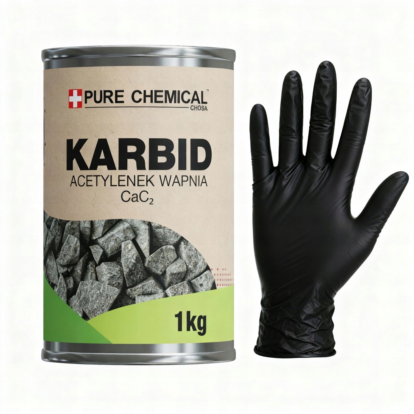 CARBIDE 1KG CALCIUM CARBIDE PURE NUGGETS + GLOVES