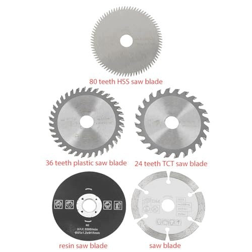 CARBIDE CIRCULAR SAW FOR WOOD SET OF 5 PIECES DIAMETER 85MM wooden Manufacturer code SWC5908151025925