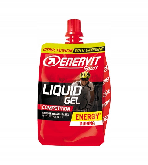 CARBOHYDRATE GEL LIQUID GEL 2:1 ENERVIT 30g Carbon Lemon with Caffeine 60ml