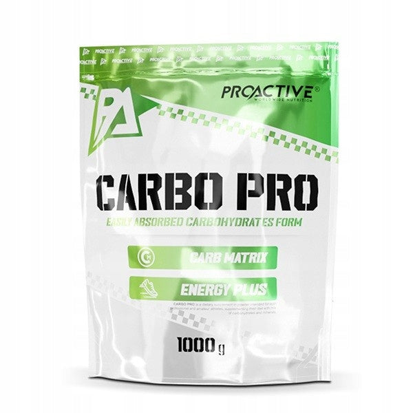 CARBOHYDRATES MINERALS ENERGY 1kg Proactive Carbo Pro 1000g Grapefruit Packaging status original