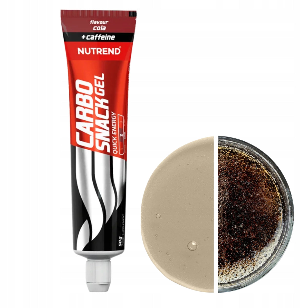 CARBOSNACK energy gel with caffeine tube 50 g, cola caffeine vitamin