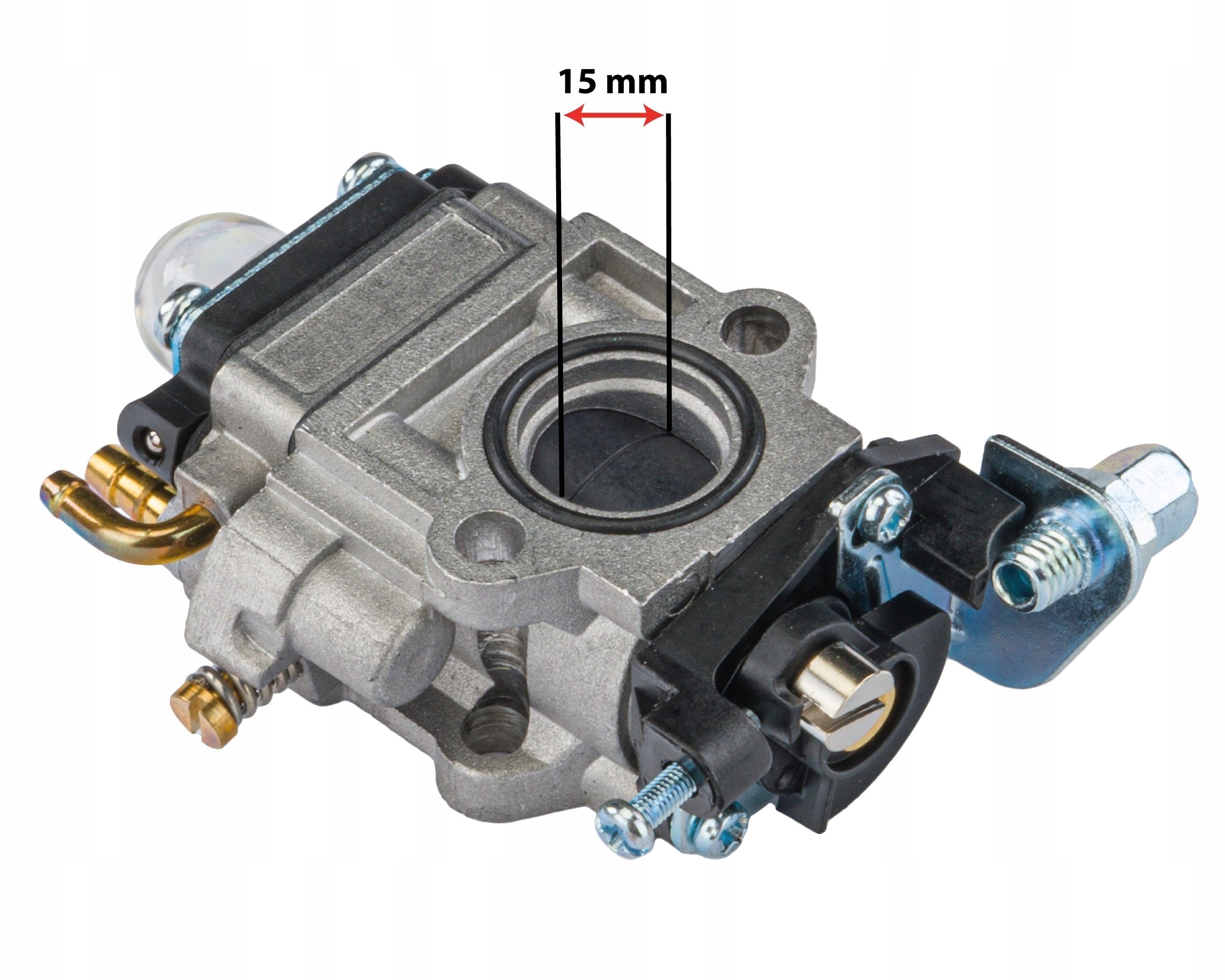 CARBURETOR FOR COMBUSTION SCYTHE POWERMAT DEMON NAC BASS UNIVERSAL CONNECTOR 15mm Wheel type other
