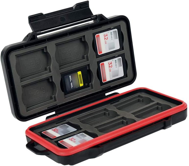 CARD CASE SD CFEXPRESS 24 COMPARTMENTS WATERPROOF SHOCKPROOF Model PROfezzion 24 przegródki na karty SD Cfexpress-A,