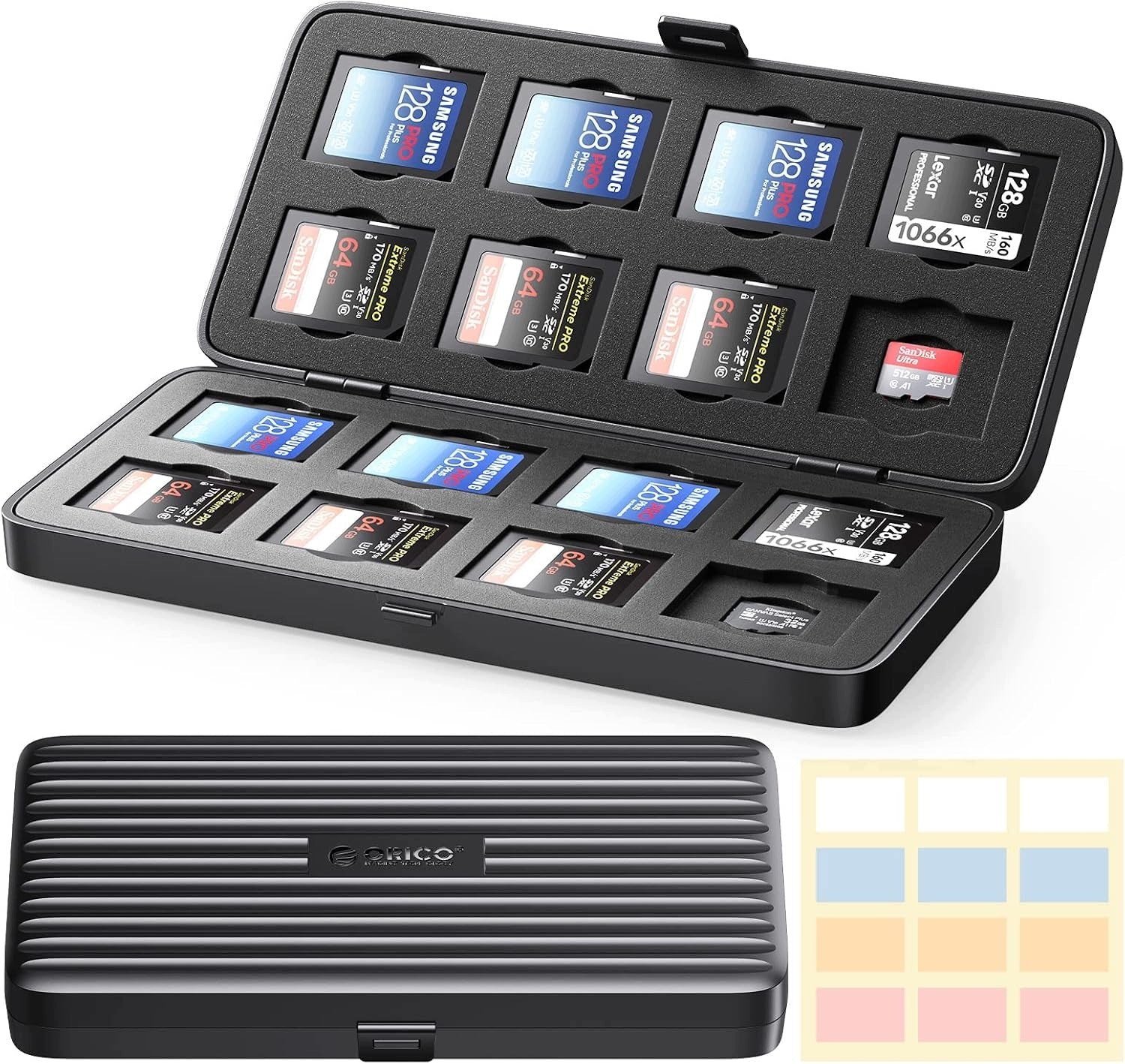 CARD HOLDER SD AND TF 32 CARDS WATERPROOF PROTECTIVE CASE