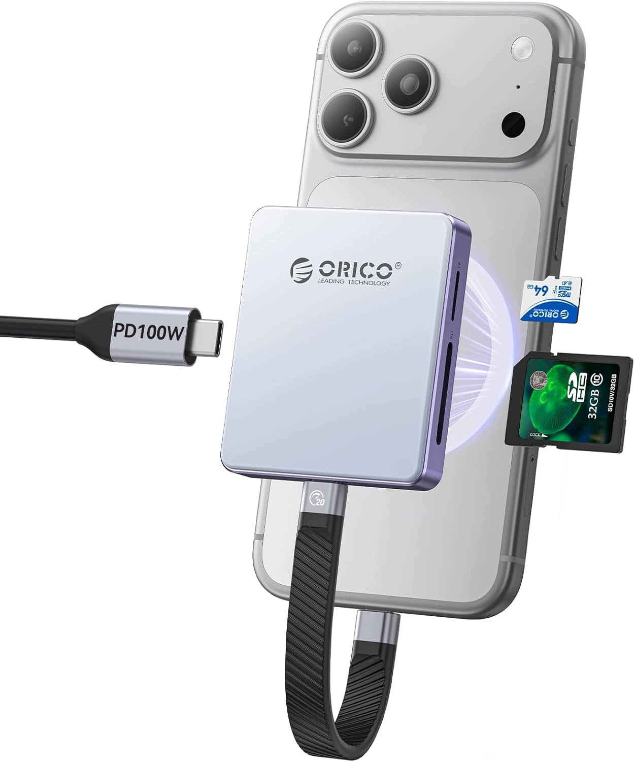 CARD READER M.2 SSD MAGNETIC IPHONE 15/16/17 PRO 5IN1 USB 3.2