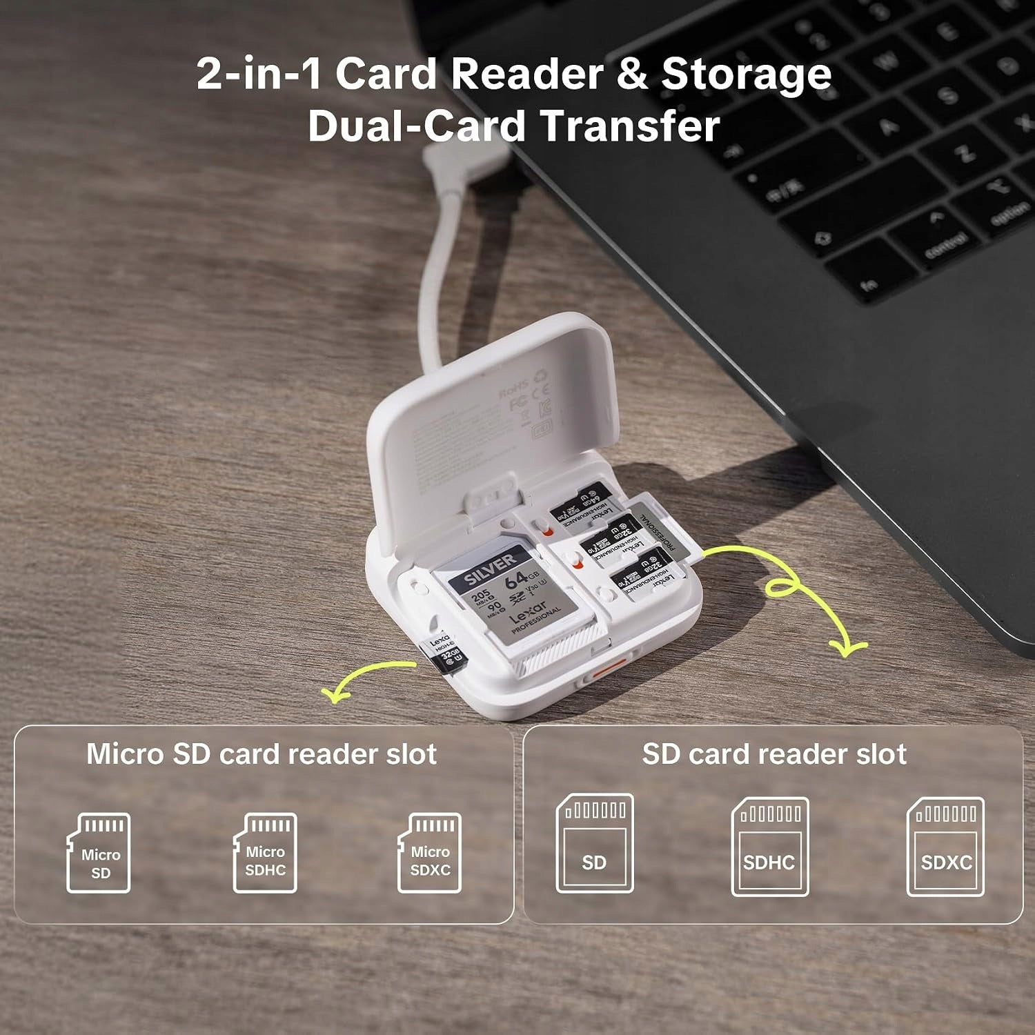 CARD READER SD MICRO SD USB 3.1 312MB/S TYPE-C OTG Manufacturer no brand