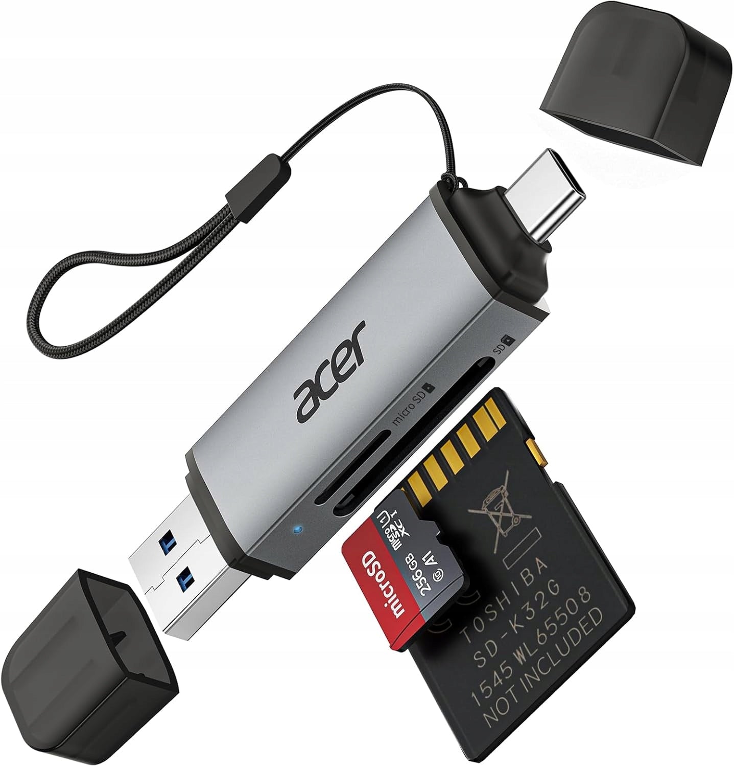 CARD READER SD MICRO SD USB-C USB 3.0 5 GB/S 2IN1