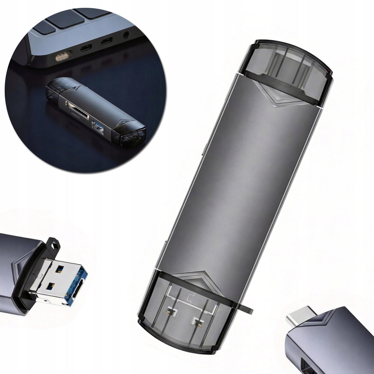 CARD READER USB ADAPTER for reading flash memory cards to your phone