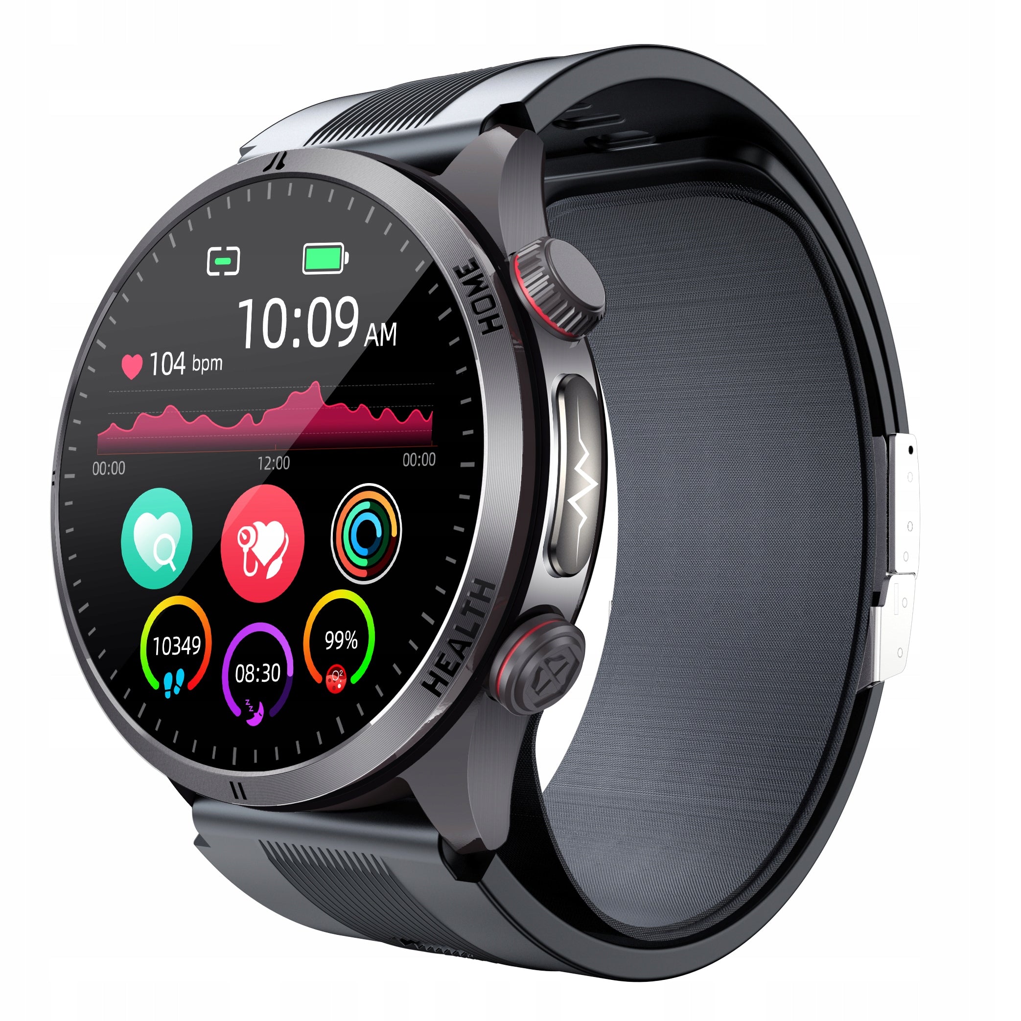 CARDIOWATCH PUMPED CUFF BLOOD PRESSURE MONITOR EKG SUGAR BLOOD BMI Packaging status original