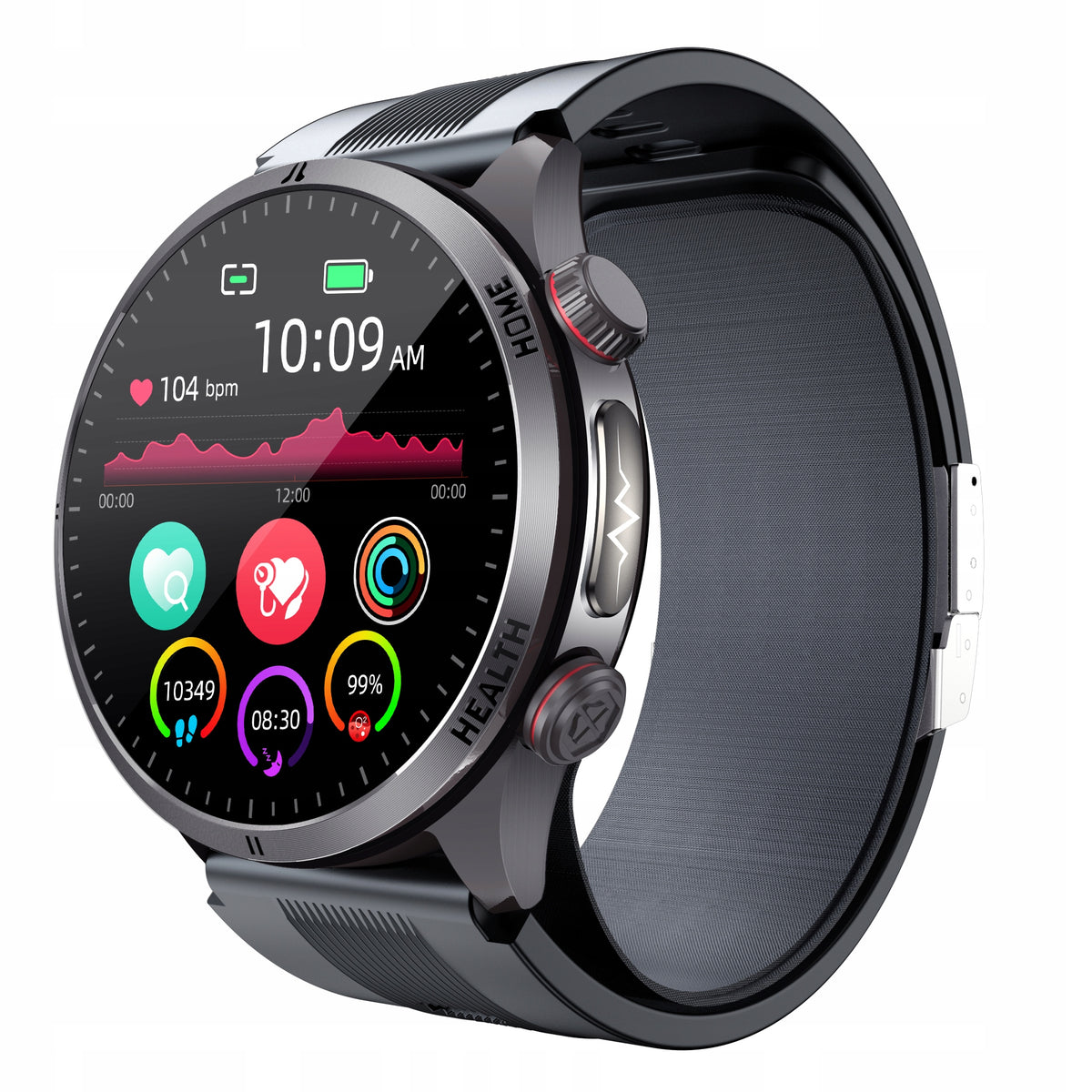 CARDIOWATCH PUMPED CUFF BLOOD PRESSURE MONITOR EKG SUGAR BLOOD BMI Packaging status original
