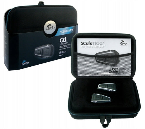 CARDO SCALA RIDER Q1 TEAMSET Intercom Motorcycle
