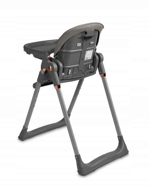 CARETERO FOLDING HIGH CHAIR VARS GREY Color shades of gray and silver