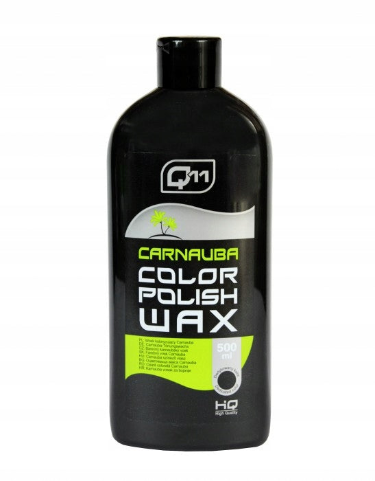 CARNAUBA COLORING WAX for minor scratches BLACK 500ML Manufacturer Q11