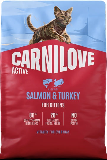 CARNILOVE ACTIVE CAT SALMON & TURKEY KITTENS 2kg