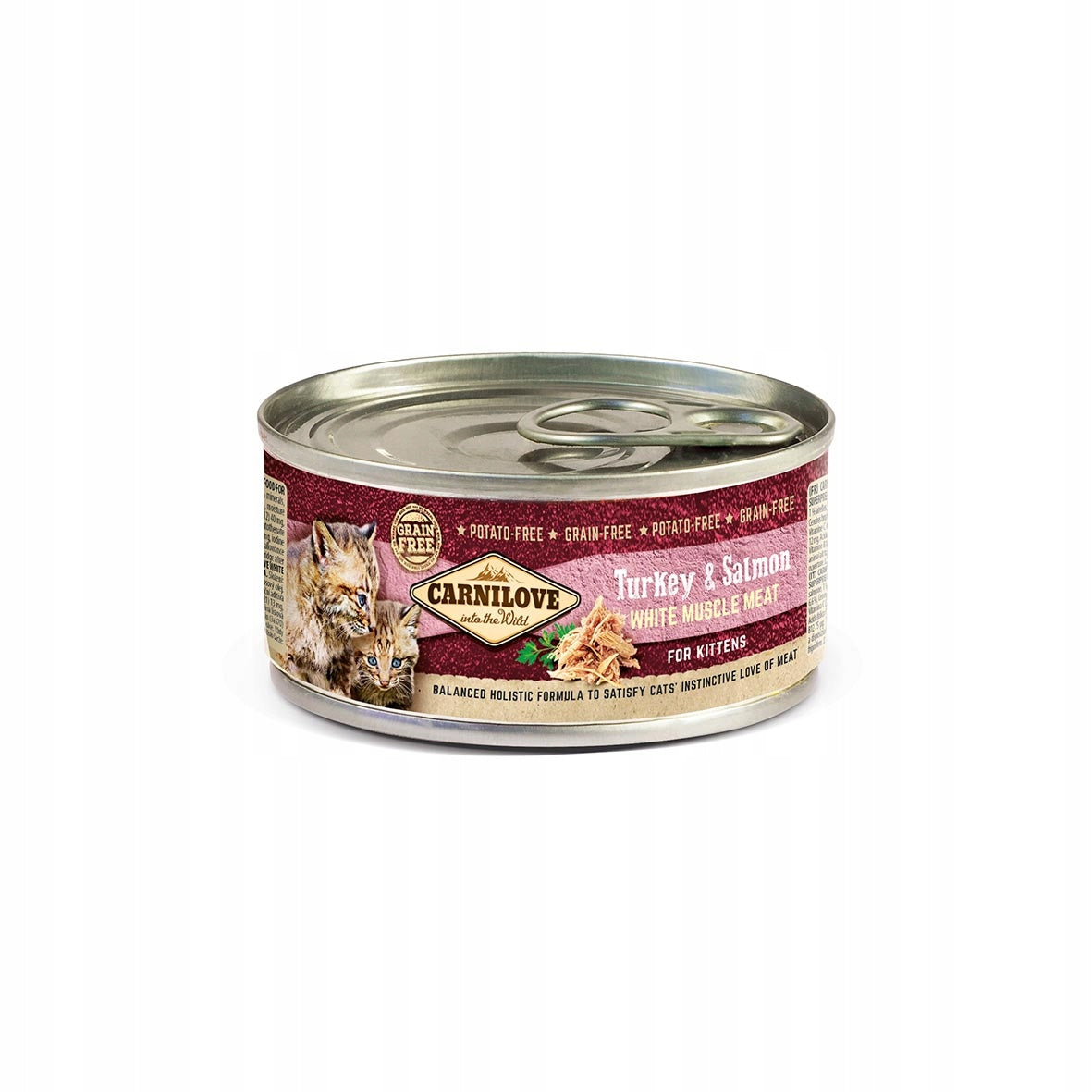 CARNILOVE MUSCLE MEAT TURKEY & SALMON FOR KITTENS 100G
