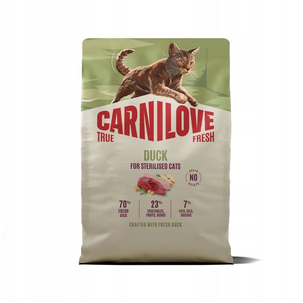 CARNILOVE True Fresh Duck Sterilized Cat Food After Sterilization 2kg
