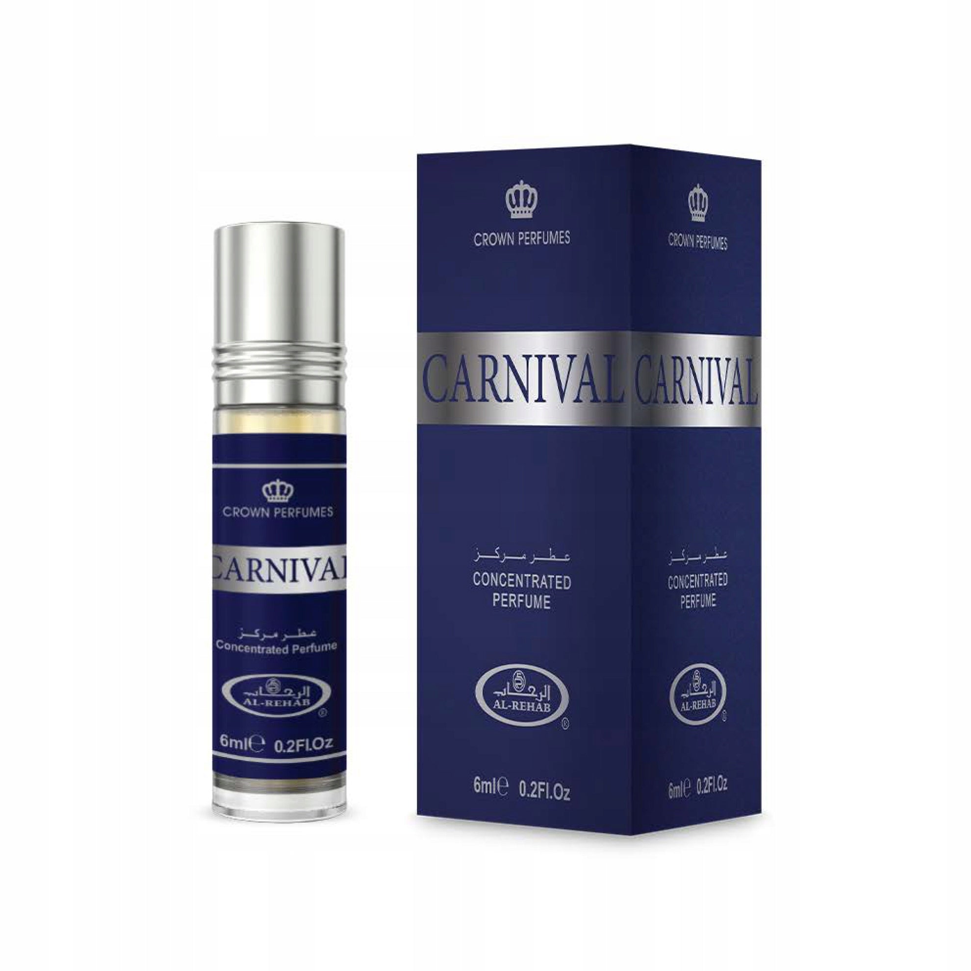 CARNIVAL ARABIC PERFUME IN BERGAMOT OIL FRESH 6 ml AL REHAB Packaging status original