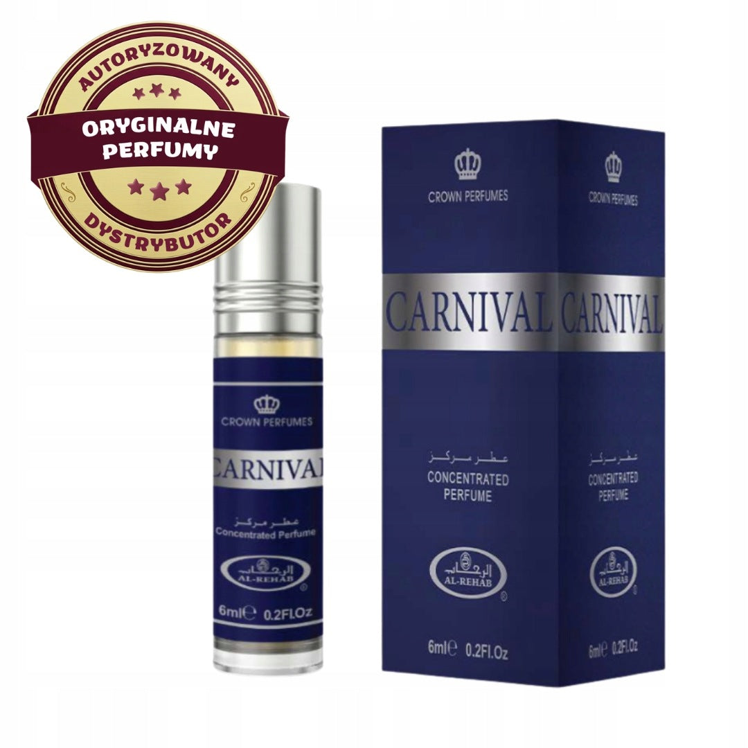 CARNIVAL ARABIC PERFUME IN BERGAMOT OIL FRESH 6 ml AL REHAB