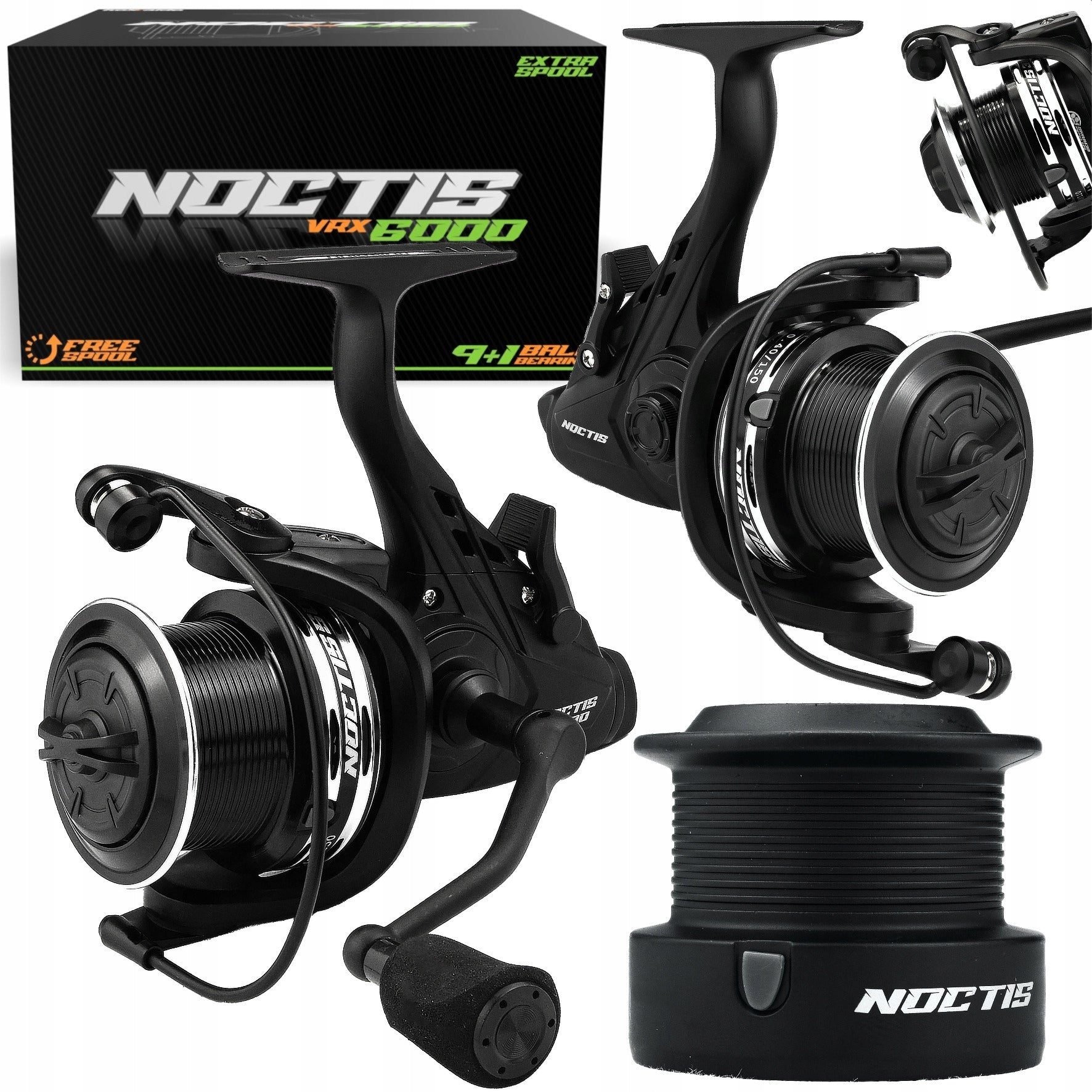 CARP REEL HOKKAIDO NOCTIS 6000 WITH FREE GEAR + SPOOL STOCK