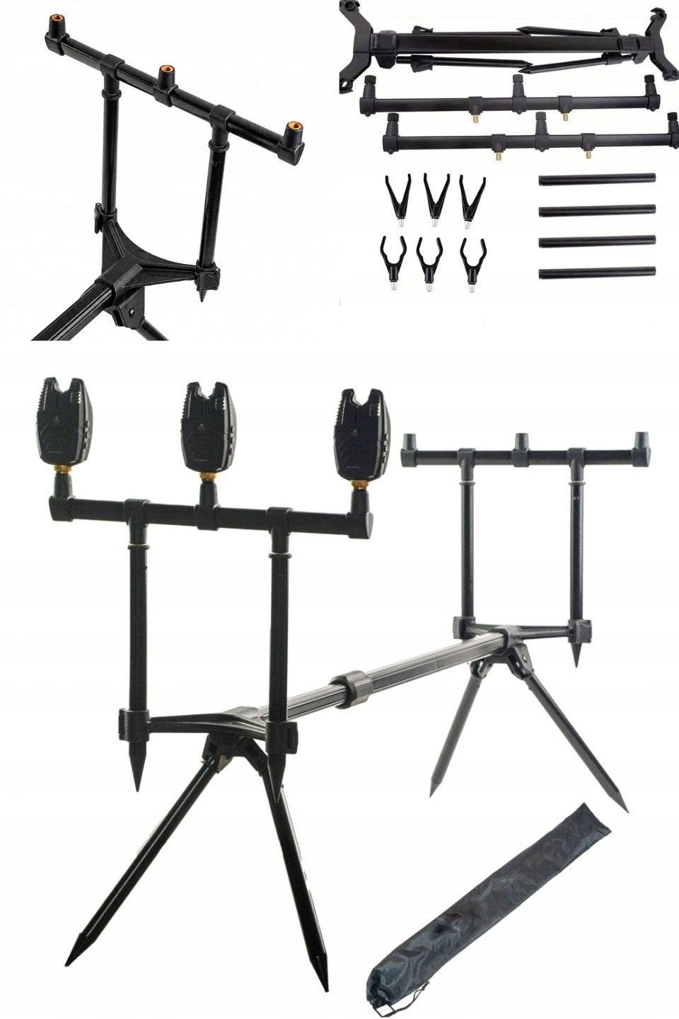 CARP STAND 3 ROD RODS UNDER STABLE FOR ANGLER RUMPOL 623