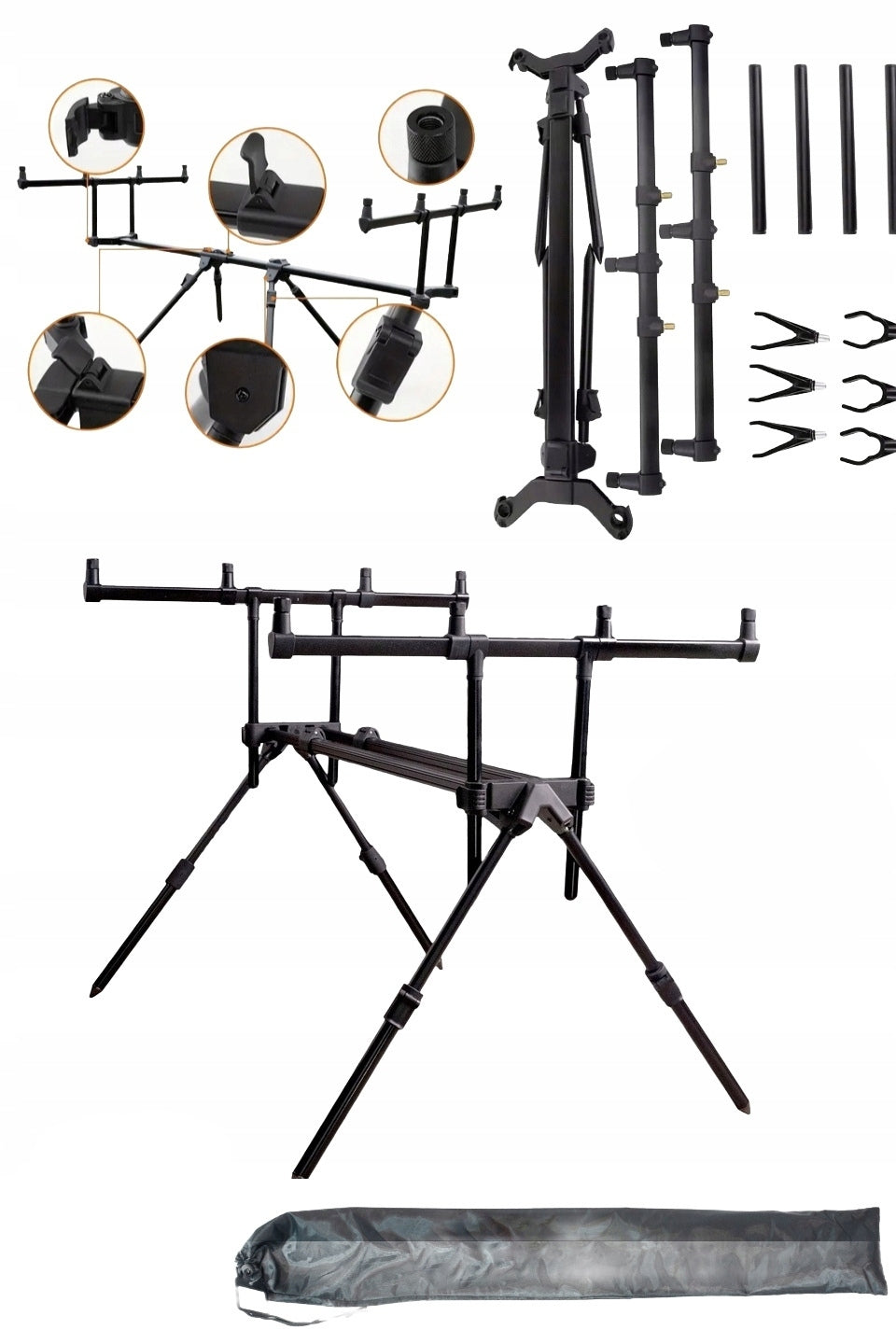 CARP STAND RUMPOL ROD POD FOR 4 RODS / COVER 280536
