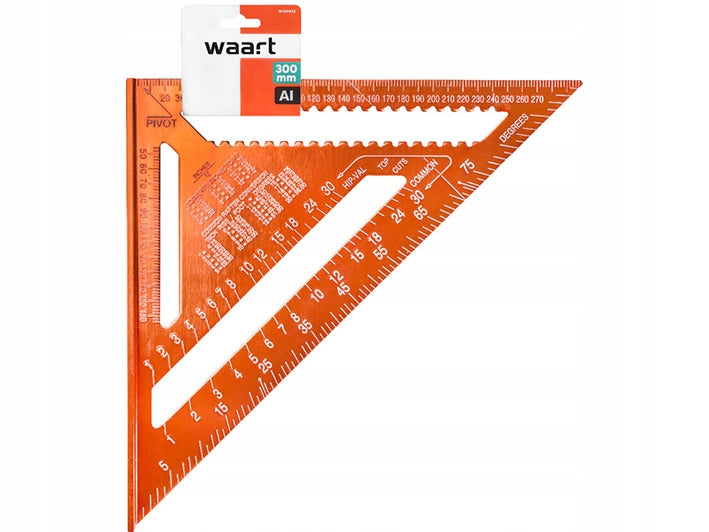 CARPENTER CARPENTRY ANGLE WITH UNIVERSAL FOOT WAART W72P443 300mm Brand P.S. Trading