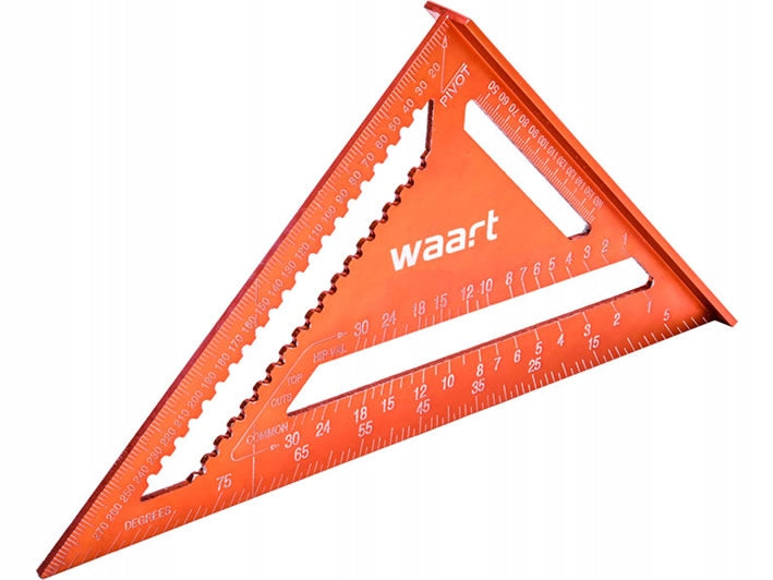CARPENTER CARPENTRY ANGLE WITH UNIVERSAL FOOT WAART W72P443 300mm Material aluminum