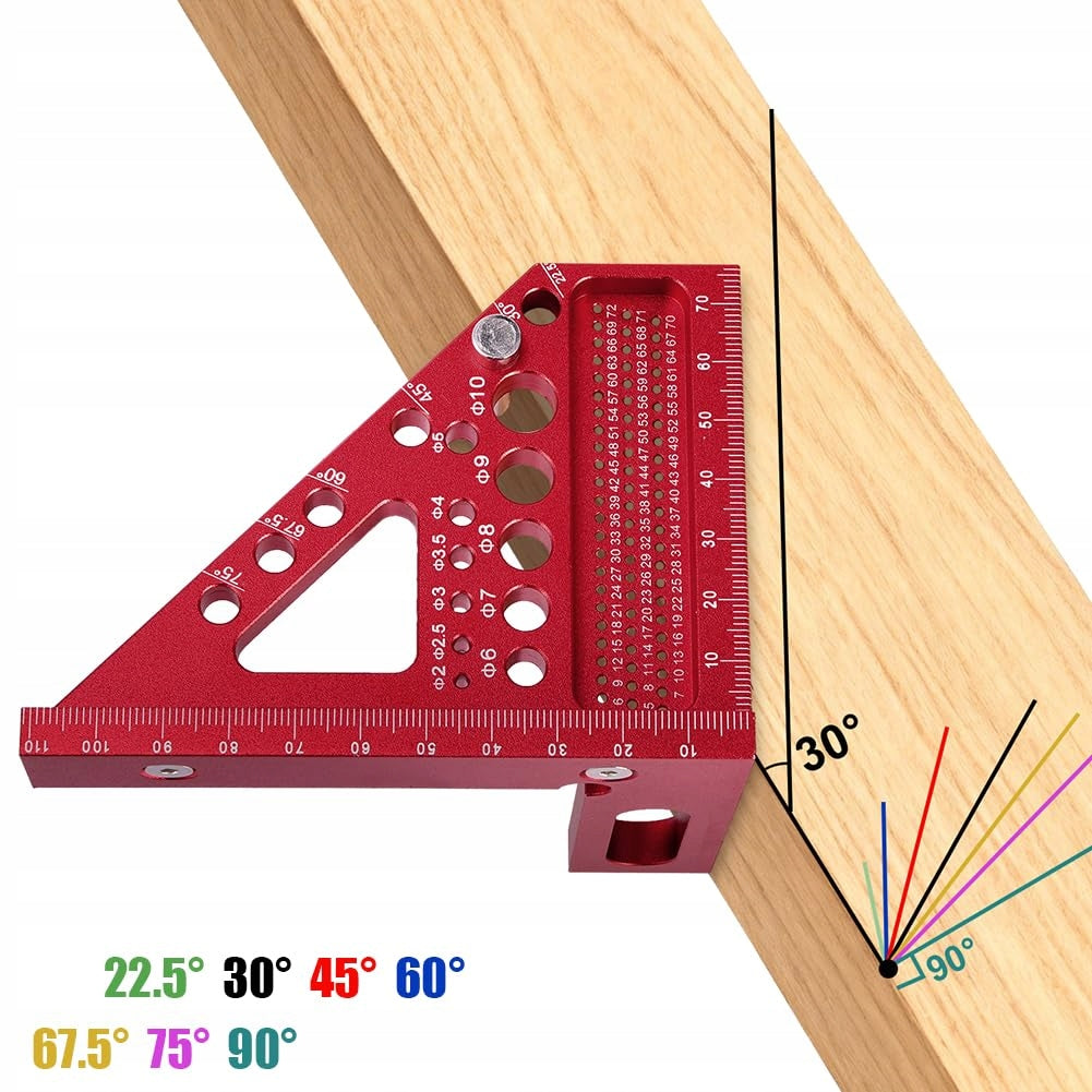 CARPENTRY ANGLE ALUMINUM CONSTRUCTION PRECISION TOOL RED Brand Flintronic