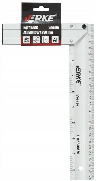 CARPENTRY ANGLE CARPENTER ALUMINUM CONSTRUCTION WINKIEL MEASUREMENT 250mm Kind universal square
