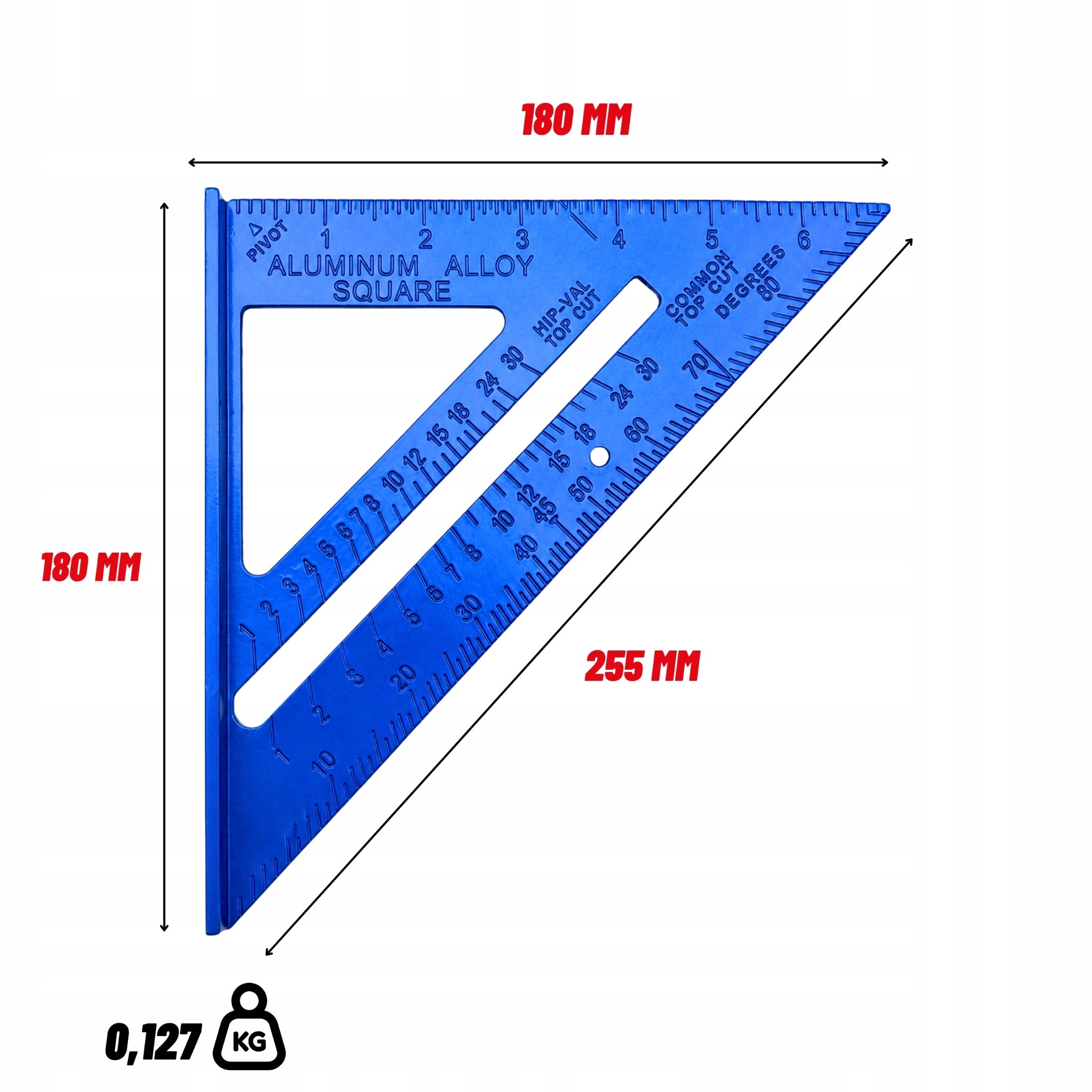 CARPENTRY ANGLE CARPENTRY 180MM ALUMINUM CONSTRUCTION WITH FOOT Packaging status original