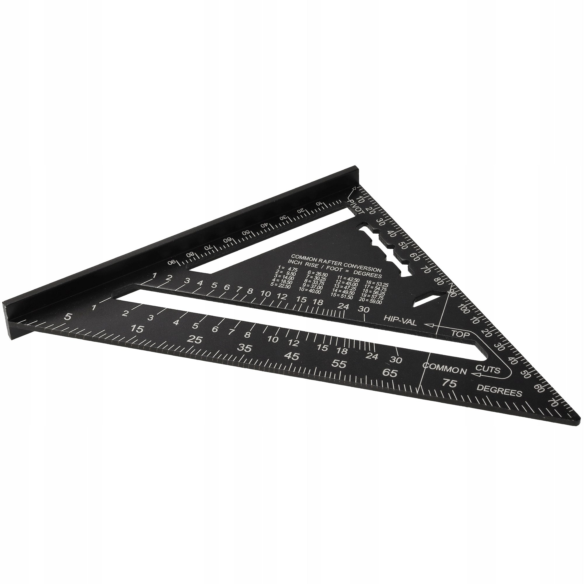 CARPENTRY'S ANGLE 190mm ALUMINUM SCALE SOLID PRECISE Brand Kraftverk