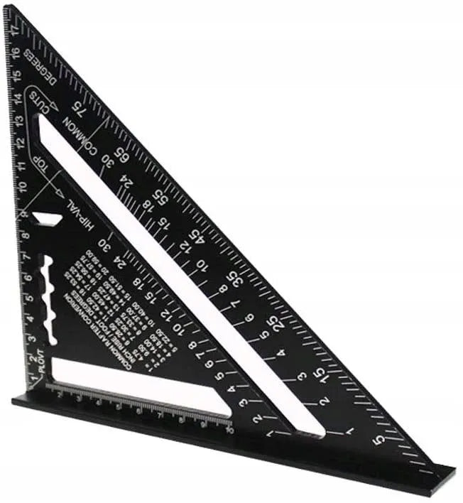 CARPENTRY'S ANGLE 190mm ALUMINUM SCALE SOLID PRECISE Material aluminum