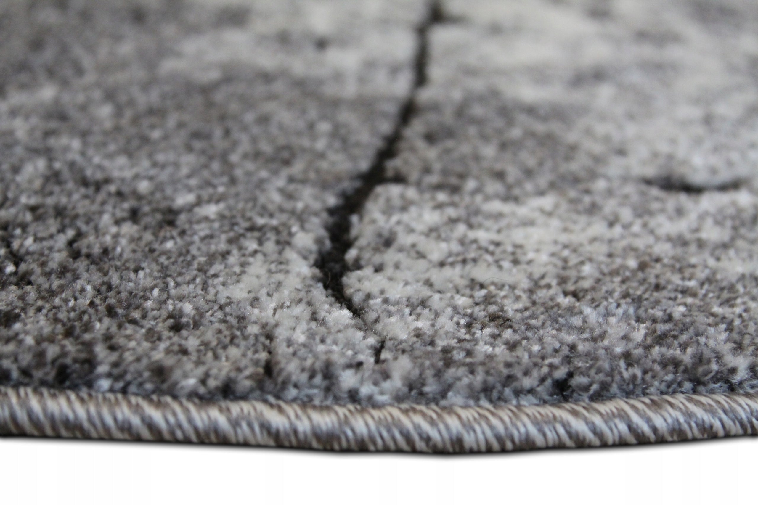 CARPET 100 CM ROUND CIRCLE ASH FASHIONABLE SOFT WOVEN PRACTICAL DENSE STRONG Manufacturer code 0129 PIEŃ DRZEWA GREY nowoczesny mocny