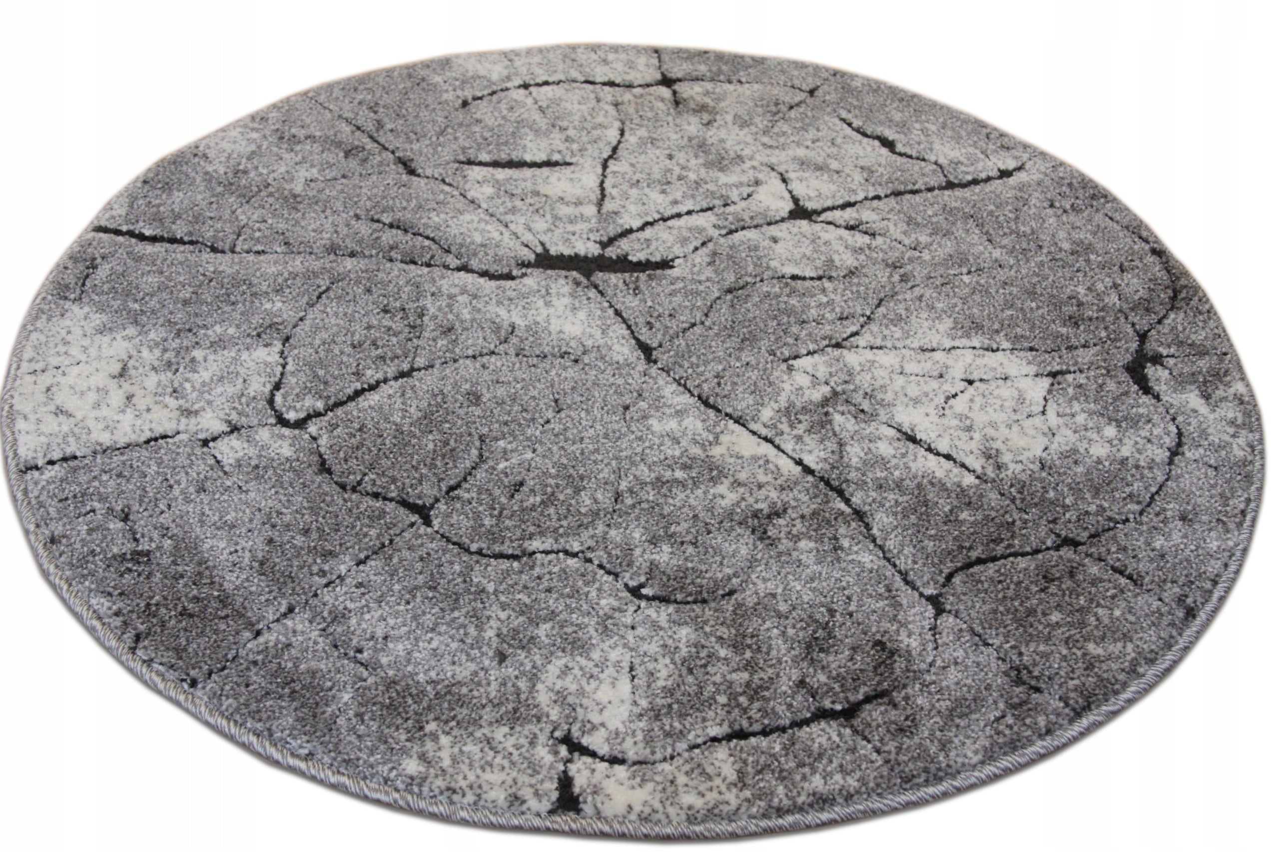 CARPET 100 CM ROUND CIRCLE ASH FASHIONABLE SOFT WOVEN PRACTICAL DENSE STRONG